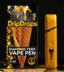 Drip Drops Diamond Terp THC Vape 3g. Sativa